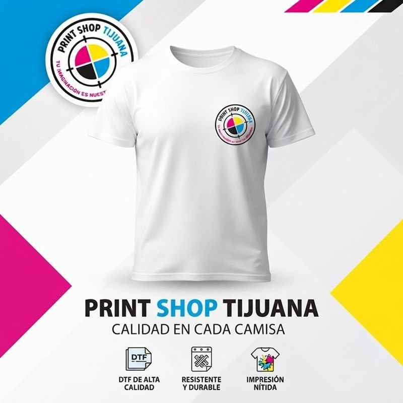 Impresión DTF en playeras personalizadas — Print Shop Tijuana