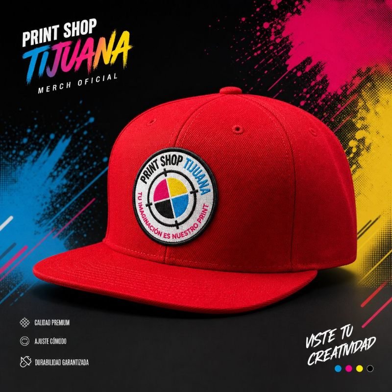 Gorras personalizadas con bordado o transfer — Print Shop Tijuana